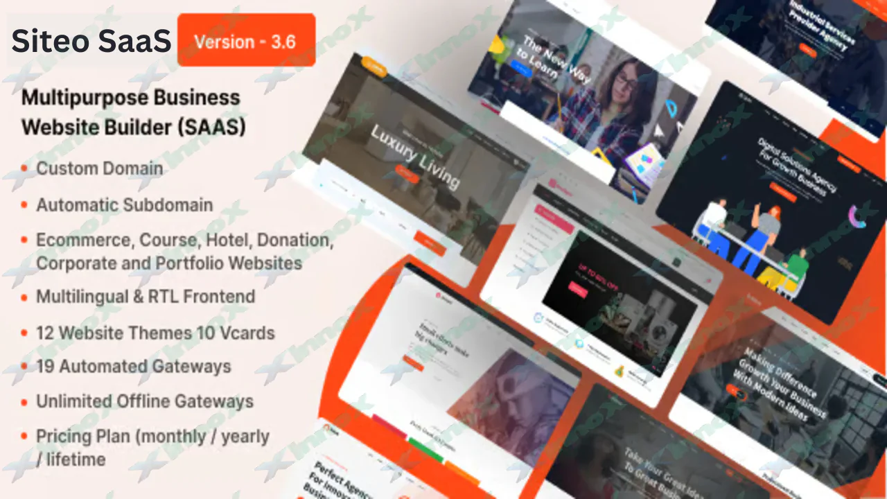 Siteo SaaS - All-in-One Website Builder. Your site, your way.
